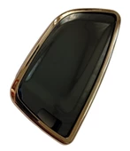 Bmw F G Serisi Fem Smart Anahtar Kumanda Kılıfı Oto Anahtarlık Siyah Gold thumbnail 3