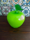Murano Dekoratif Cam Yeşil Elma 13,5cm - 3
