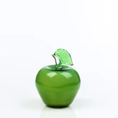 Murano Dekoratif Cam Yeşil Elma 13,5cm - 1