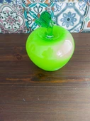 Murano Dekoratif Cam Yeşil Elma 13,5cm - 4