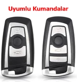 Bmw F Serisi CAS4 Smart Anahtar Kumanda Kılıfı Oto Anahtarlık Gri Gold - 5