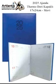 2025 Ajanda Ciltli Thermo Kapak 1 Adet 17x24 cm Ajanda 2025 Çizgili Ajanda Günlük Planlayıcı Termo Kapak 997 Ofis Okul - 4