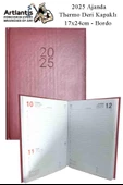 2025 Ajanda Ciltli Thermo Kapak 1 Adet 17x24 cm Ajanda 2025 Çizgili Ajanda Günlük Planlayıcı Termo Kapak 997 Ofis Okul - 1
