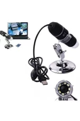 1600x Usb Dijital Mikroskop Kamera Endoskop 8led Büyüteç Metal Standı - 7