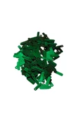 Koyu Yeşil 15 x 5 mm Dantel Oya Yazma Halhal Abiye Lazer Kesim Pul 200 adet / 8 gram - 3