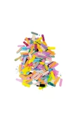 Pastel Renkler 15 x 5 mm Dantel Oya Yazma Halhal Abiye Lazer Kesim Pul 600 adet / 24 gram - 3