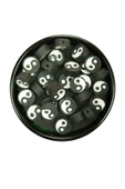 90 Adet 10 mm Polimer Kil Fimo Boncuk Takı Bileklik + 5 Metre Lastikli Misina Hediye - Yin Yang - 3