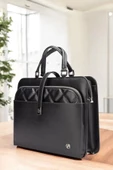 Lüx Kapitone 13", 14" 15.6" Inç Ofis Siyah Evrak Laptop Çantası - 6