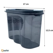 2 Kapaklı Ölçekli Erzak Saklama Kabı - 1,2 Litre - Sa930 - 5
