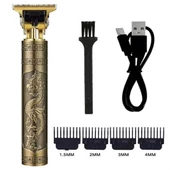 Vintage Görünümlü Güçlü 4 Farklı Başlıklı Usb Şarjlı Manuel Tıraş Makinası - 1