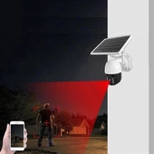 Solar Panelli Su Geçirmez Gece Görüş Destekli Wifi Bağlantılı Güvenlik Kamerası - 4
