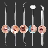 6 Parça Kutulu Ağız Bakımı Diş Bakım Seti Ağız Hijyen Takımı - 3