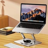 360 Derece Dönebilen Hava Aldıran Laptop Standı - 3