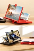 Telefon Ve Tablet Ekran Büyütücü Aparat Kırmızı - 5