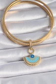 Gold Renk Nazar Boncuklu Ajda Charm - EBJ241109W28980 thumbnail 2