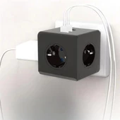 Isıya Dayanıklı Termal Akım Korumalı Ve Çocuk Korumalı 3 Priz Girişli 3 Usb Girişli Küp Priz - 1