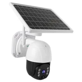 Solar Panelli Su Geçirmez Gece Görüş Destekli Wifi Bağlantılı Güvenlik Kamerası - 1