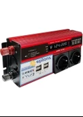 ® 12v 2000w Modifiye Sinüs İnverter Araç Ve Güneş Enerjisi Uyumlu, Çift Usb, Çift Priz Ve Çakmaklık Epilons - 4