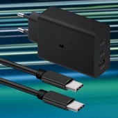 65w Hızlı Şarj Edebilen Type C Uçlu Şarj Aleti - 1