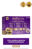 Bioxcin Collagen & Biotin Ekstra Hacim Şampuanı 300 ml 3 Al 2 Öde - Kolajen Biotin İnce ve Seyrek Saçlar - 1