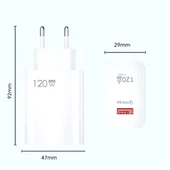 120w Usb Hızlı Type C Uçlu Kablolu Şarj Aleti - 5