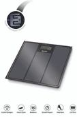 Aprilla Abs-1033 Yüksek Hassasiyetli Dijital Siyah Banyo Baskülü - 1
