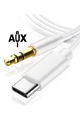 Type-c To 3.5 mm Aux Audio Kablo Araç İçi Uyumlu Aux Kablosu Araç İçi Dönüştürücü - 4