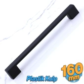 Gölcük 160 mm (SERT PLASTİK) Kulp Siyah Mobilya Çekmece Mutfak Dolap Dolabı Kulpu Kulbu Kulpları - 1