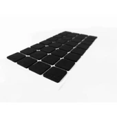 Furndiy Kendinden Yapışkanlı Kare Keçe 25 mm x 25 mm Siyah 32 Parça - 2
