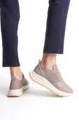 Kadın Hakiki Deri Renkli Sneaker Kalın Taban Bağcıklı Rahat Günlük Spor Ayakkabı Sneaker - 7