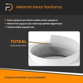 Furndiy Beyaz Melamin Tutkallı Kenar Bandı 20 mm x 10 mt - 3