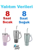 Vagonlife Tumbler Cup 0.94ML/34oz Pipetli/Rahat İçim Vakumlu Paslanmaz Çelik Termos-FFVGN1007-950ML - 6