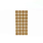 Furndiy Kendinden Yapışkanlı Kare Keçe 25 mm x 25 mm Kahverengi 32 Parça - 1