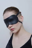 Aria's Closet Düz Siyah Maske Uyku Gözlüğü - 1