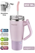 Vagonlife Tumbler Cup 0.94ML/34oz Pipetli/Rahat İçim Vakumlu Paslanmaz Çelik Termos-FFVGN1007-950ML - 7