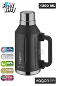 Vagonlife 1.2 Litre Bardaklı Kullanım Kulplu Paslanmaz Çelik Termos-FFVGN1004-1200ML - 8