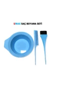Smax Saç Boyama Seti 3 Parça Turkuaz -boya Kabı Fırça Tarak - 2