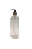 Smax Cam Görünümlü Plastik Şeffaf Şişe Sabunluk Pompalı 500ml - 1