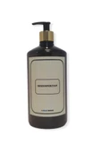 Smax Amber Cam Görünümlü Plastik Şişe Pompalı 1000 Ml Dezenfektan Etiketli - 1