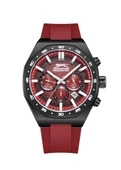 Slazenger SL.09.2341.2.02 Tüm Fonksiyonları Aktif 5 ATM Suya Dayanıklı Silikon Kordonlu Kırmızı Erkek Kol Saati - 1