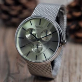 Ferrucci FC 13352H İki Renk Seçeneği Hasır Kordon Erkek Kol Saati Gümüş (Silver) thumbnail 2