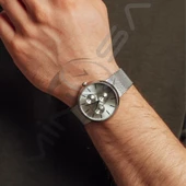 Ferrucci FC 13352H İki Renk Seçeneği Hasır Kordon Erkek Kol Saati Gümüş (Silver) thumbnail 3