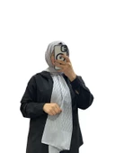 JAKARLI YARIM AY DESENLİ ŞAL 1050 - 6
