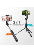Spigen S540W Tüm Cihazlara Uyumlu Tripod Kumandalı Kablosuz Bluetooth Selfie Çubuğu Outlet - 3