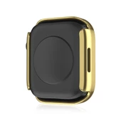 Apple Watch 6 7 8 9 44mm 45mm Uyumlu Rubber Kasa Ekran Koruyucu 360 Kılıf Kapak - 3