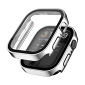Apple Watch 6 7 8 9 44mm 45mm Uyumlu Rubber Kasa Ekran Koruyucu 360 Kılıf Kapak - 5