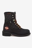 Harley Davidson New Worker Hakiki Nubuk Deri Bot 36-40 Black Nubuk - 2