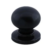 15 Adet Petunya Kulp Siyah Polimer Düğme Kulp Siyah Tablalı Mobilya Mutfak Dolabı Çekmece Kulbu Kulpları thumbnail 5