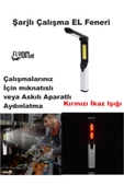 Şarjlı Çalışma EL Feneri Fonksiyonlu 180 Derece Dönebilen COB LED Mıknatıslı Kamp,Oto Tamir Lamba - 3