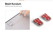 srfn ticaret Katlanabilir Universal Notebook Standı Gümüş - 2